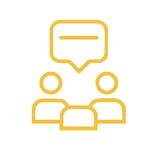 Customers icon: two people talking