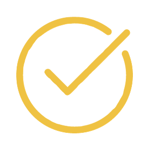 Successful projects icon: check mark