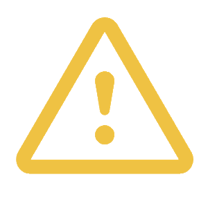 After-sales service icon: warning triangle